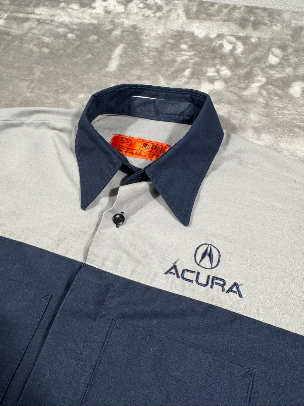 Honda ACURA EMPLOYEE MECHANIC UNIFORM BUTTON FRONT SHIRT Medium